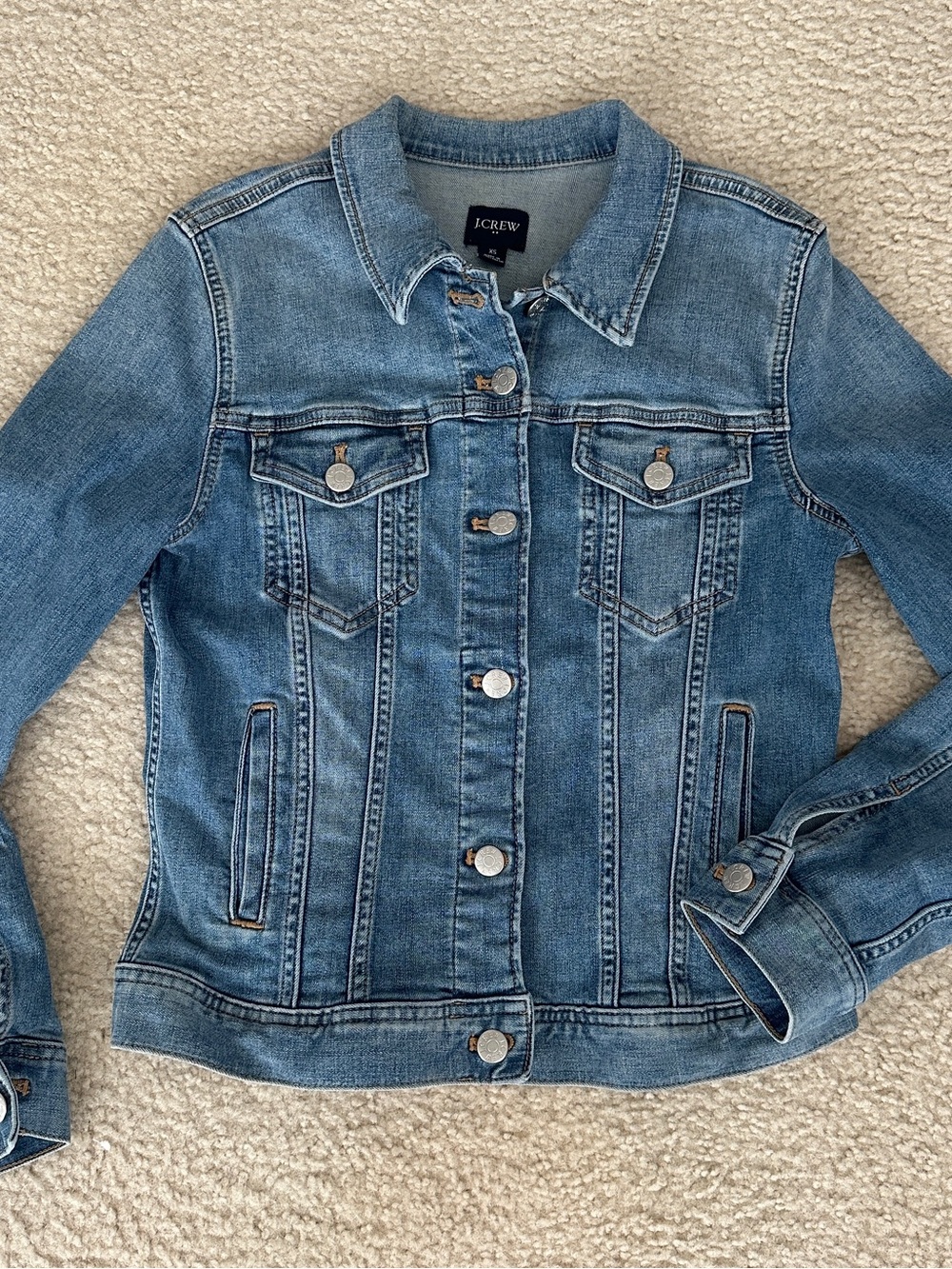 J. Crew Womenβs Blue Denim Jacket